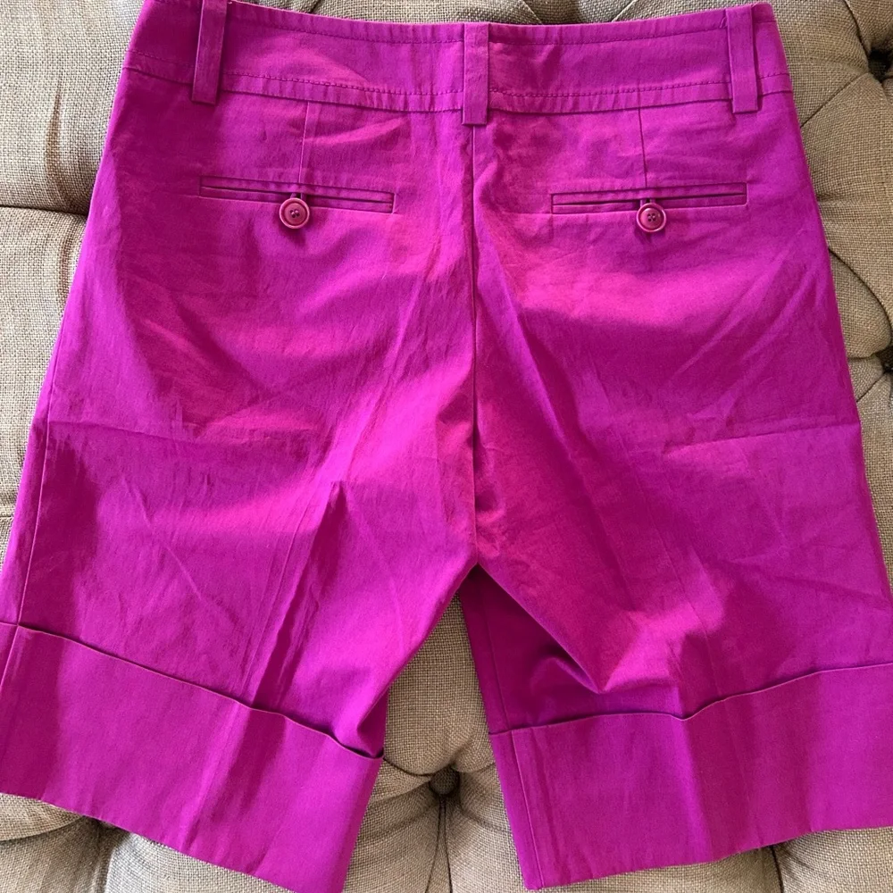 Trina Turk Pink Tailored Bermuda Shorts - Picture 4 of 8